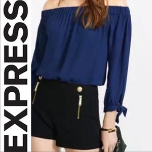 Express Black Dress Shorts 0